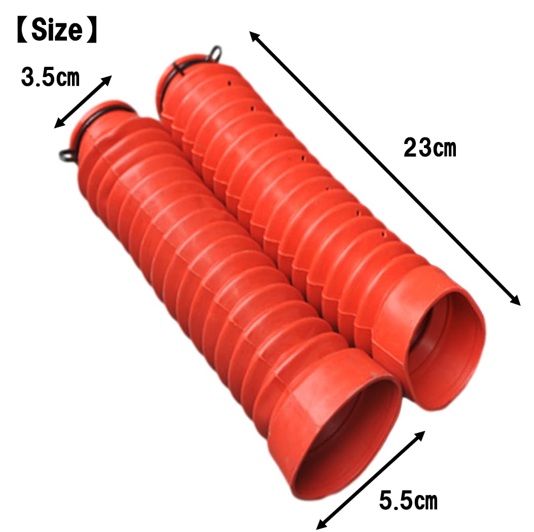 Amazon | フロントフォークブーツ 汎用 左右セット 23cm Φ35mm-Φ55mm